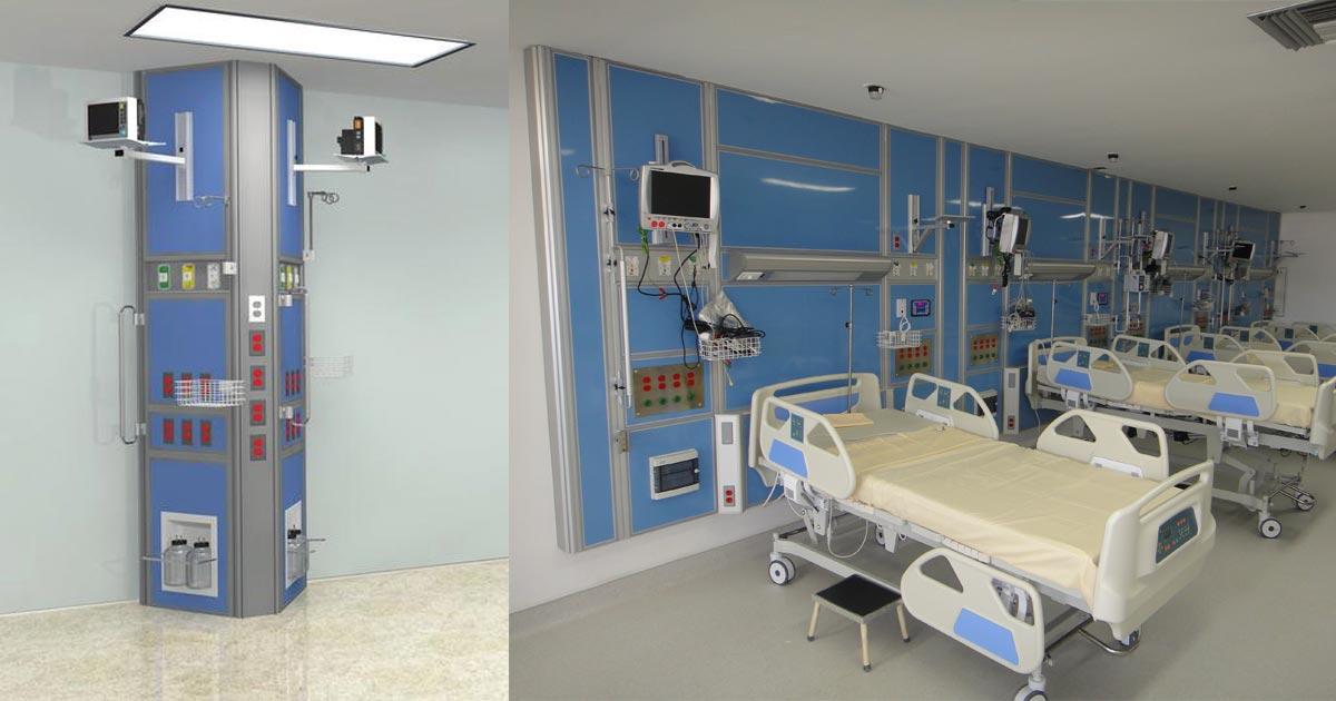 3 tipos de paneles de terapia intensiva con diseño a la medida