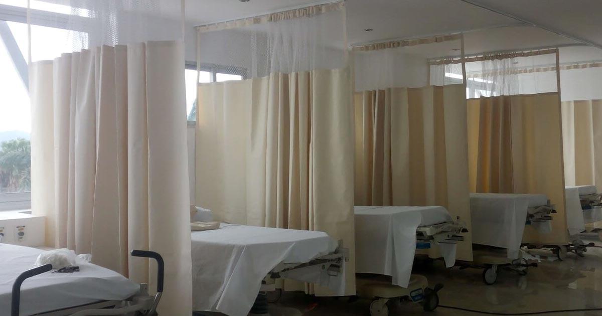 Cuidado y limpieza de cortinas antibacterianas en hospitales