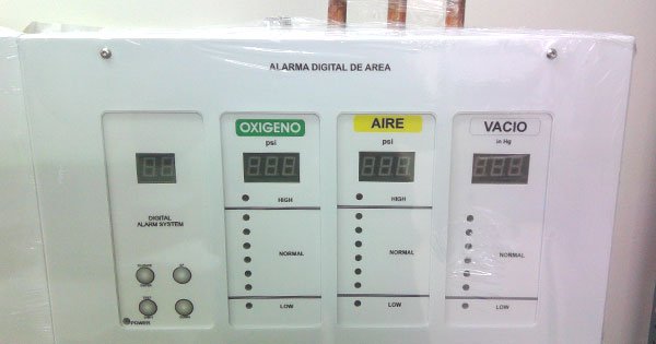 Sistemas de alarma para controlar la presión de los gases medicinales